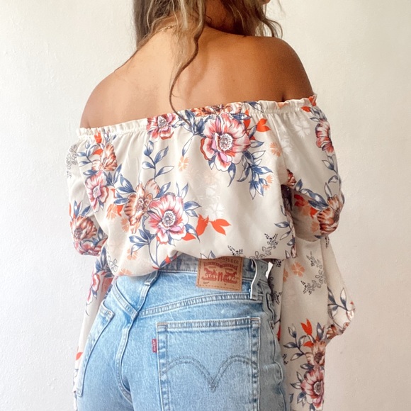 Long Sleeve Floral Top - Picture 2 of 2